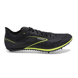 Brooks ELMN8 6 Racing Shoes - Mens, Black/Yellow | IE-MWB042961